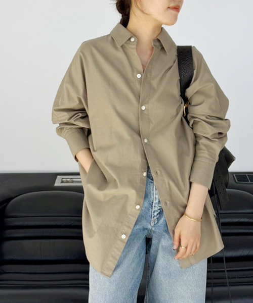 「Plage」 長袖シャツ FREE ブルー レディースの画像