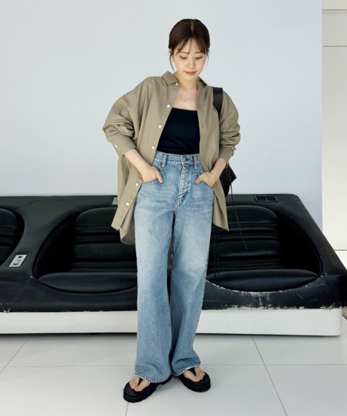 「Plage」 長袖シャツ FREE ブルー レディースの画像
