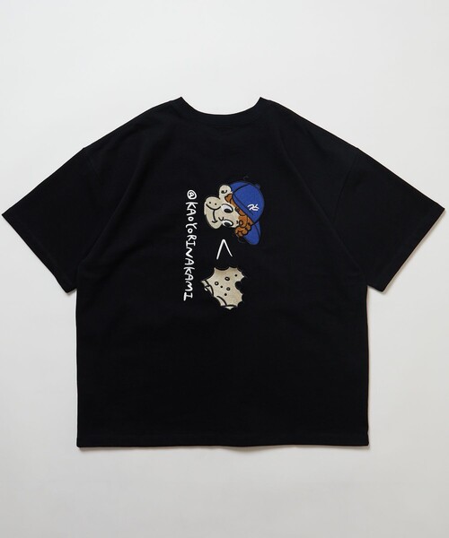 「kaoyorinakami」 半袖Tシャツ MEDIUM チャコールグレー メンズ_画像9