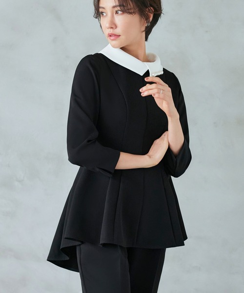 「RUIRUE BOUTIQUE」 セットアップ 3L ブラック レディース_画像9