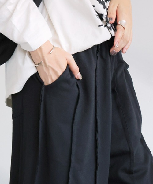 「antiqua」 スウェットパンツ MEDIUM チャコールグレー レディース_画像6