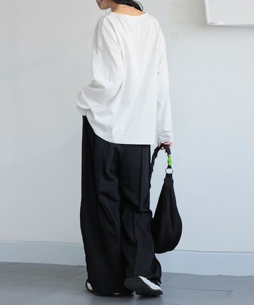 「antiqua」 スウェットパンツ MEDIUM チャコールグレー レディース_画像7
