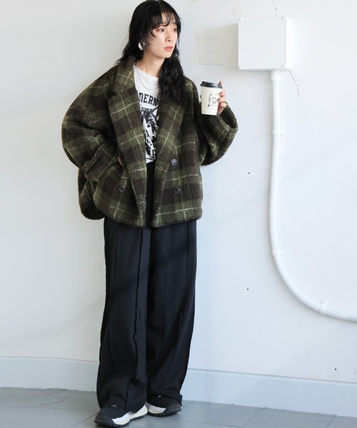 「antiqua」 スウェットパンツ MEDIUM チャコールグレー レディース_画像8