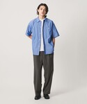 ワイドパンツ パンツ ウーステッド バギー イ...の詳細画像3