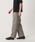 ワイドパンツ パンツ ウーステッド バギー イ...の詳細画像5