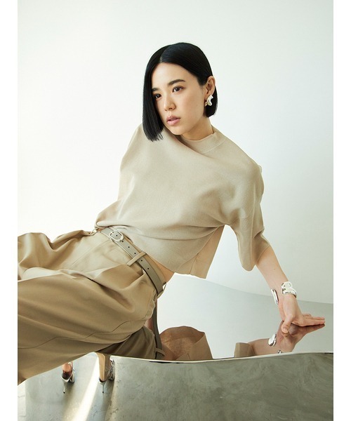 「MIESROHE」 パンツ 1 ダークネイビー レディース_画像7