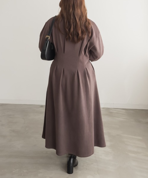 「CLETTE」 長袖ワンピース 3L グレー レディース_画像5