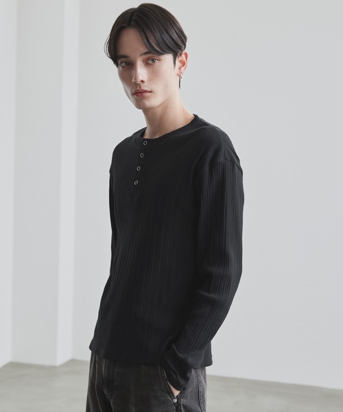 「LUENNA」 長袖Tシャツ S ブラック メンズ_画像3