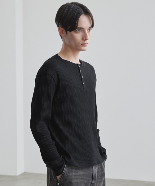 「LUENNA」 長袖Tシャツ S ブラック メンズ_画像4
