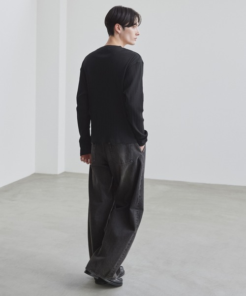 「LUENNA」 長袖Tシャツ S ブラック メンズ_画像8