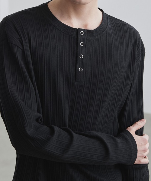 「LUENNA」 長袖Tシャツ S ブラック メンズ_画像9