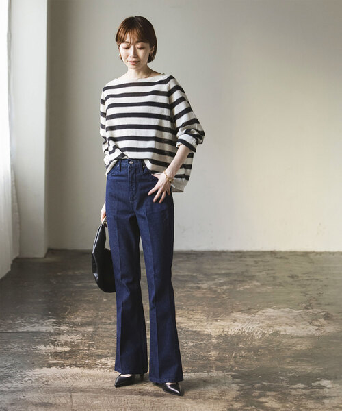 Wrangler（ラングラー） ブーツカットデニムパンツ X-SMALL ネイビー 