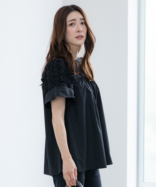 「Sono」 半袖チュニック F ホワイト レディース_画像5