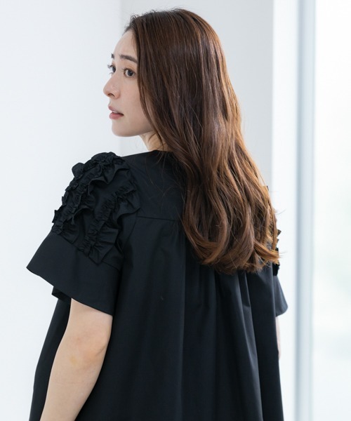 「Sono」 半袖チュニック F ホワイト レディース_画像9