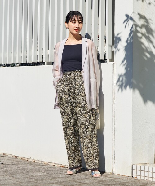 「FREAK'S STORE」 イージーパンツ SMALL ネイビー レディース_画像8