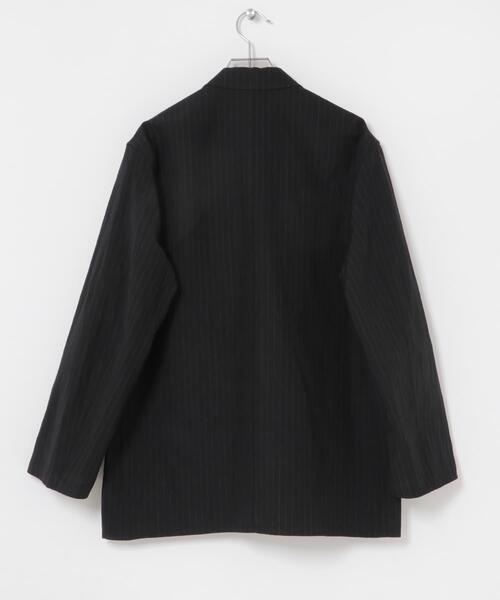 コート ジャケット new basic　WOOL LINEN SINGLE SHIRTS JACKET メンズの画像
