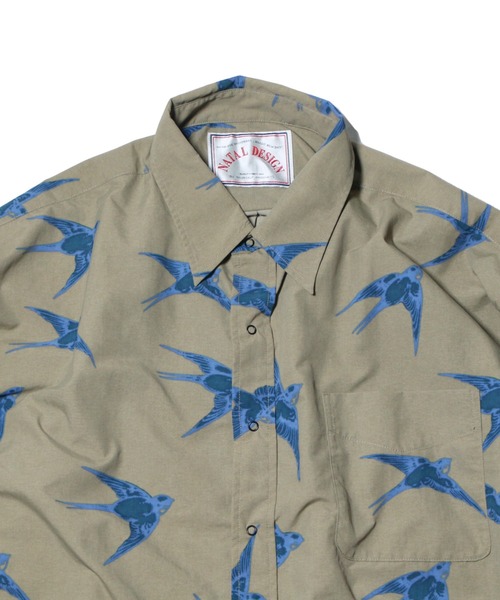 「NATAL DESIGN」 長袖シャツ X-LARGE オリーブ メンズ_画像2