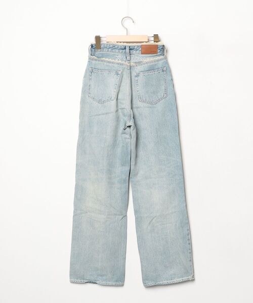 「EVRIS」 デニムパンツ SMALL ライトブルー レディース_画像2