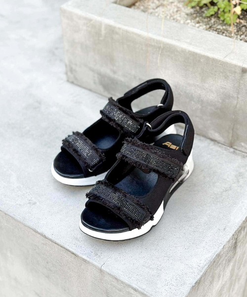「ASH」 フラットサンダル 35 ブラック レディース_画像2