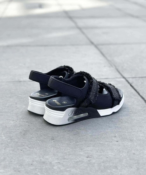 「ASH」 フラットサンダル 35 ブラック レディース_画像4