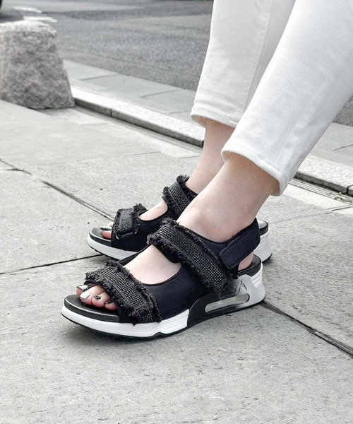 「ASH」 フラットサンダル 35 ブラック レディース_画像8