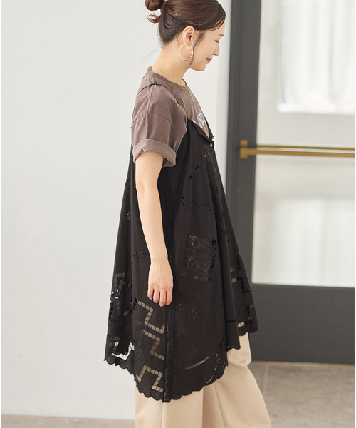 kikiINDIA カットワークレースワンピース　　ジャーナルスタンダード JOURNAL STANDARD（ジャーナルスタンダード） ワンピース INDIA カット