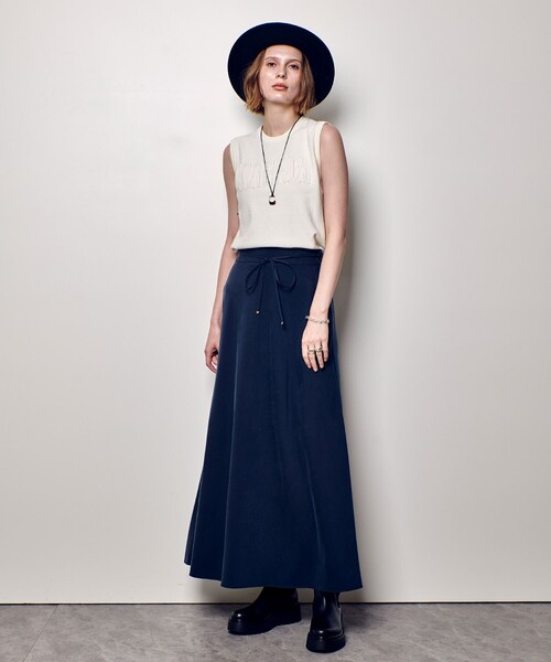 「allureville」 ノースリーブニット 2 チャコールグレー レディース_画像5