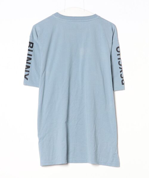 「Psycho Bunny」 半袖Tシャツ LARGE ライトブルー メンズ_画像2