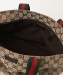 「GUCCI」 ハンドバッグ - ベージュ レ...の詳細画像3