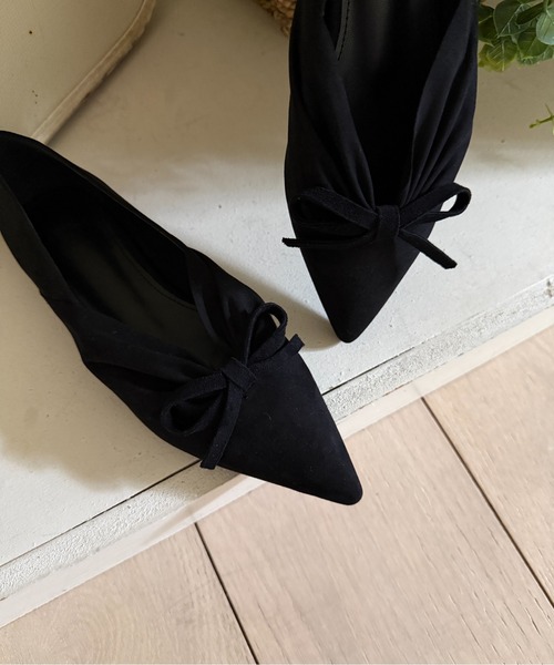 「on:nue」 フラットパンプス 23.0cm ブラック レディース_画像2
