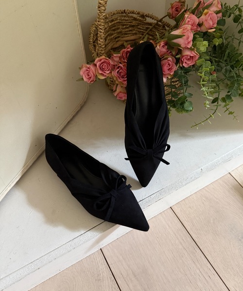 「on:nue」 フラットパンプス 23.0cm ブラック レディース_画像3