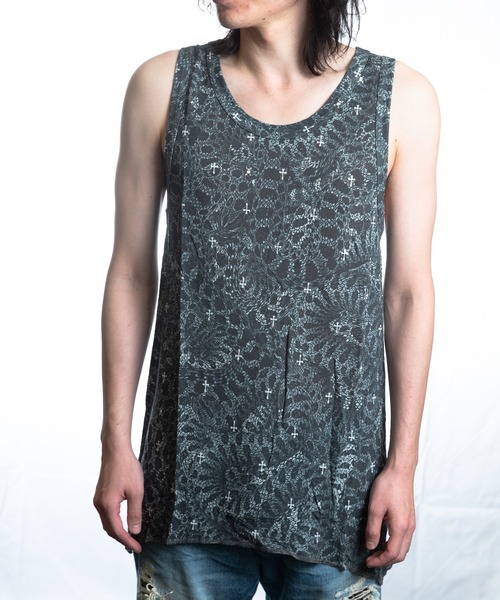 Roen タンクトップ SNAKE CAMO NO SLEEVE メンズ レディース 