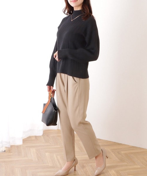 DAYRA ニット セーター バルーンスリーブ オーバールーズ ハイネック