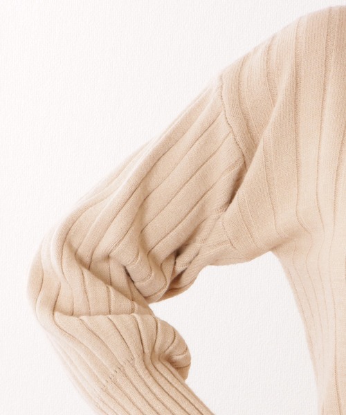 DAYRA ニット セーター バルーンスリーブ オーバールーズ ハイネック