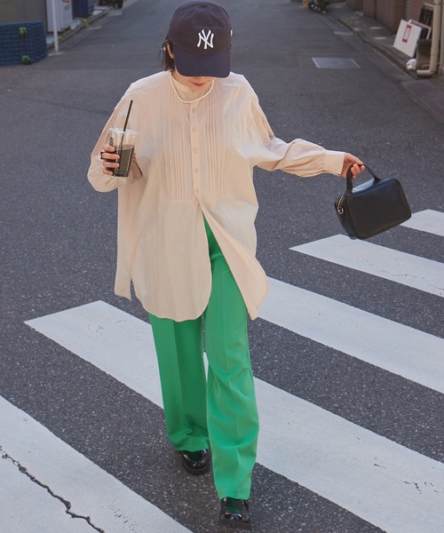 パンツ スラックス 【forksy.】センタープレス ハイウエストストレートスラックスパンツ|ZOZOTOWN |19