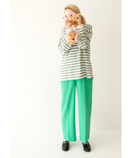 パンツ スラックス 【forksy.】センタープレス ハイウエストストレートスラックスパンツ|ZOZOTOWN |12