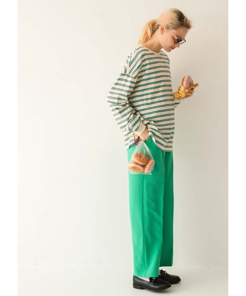 パンツ スラックス 【forksy.】センタープレス ハイウエストストレートスラックスパンツ|ZOZOTOWN |13