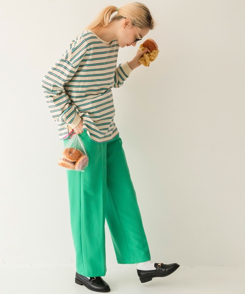 パンツ スラックス 【forksy.】センタープレス ハイウエストストレートスラックスパンツ|ZOZOTOWN |10