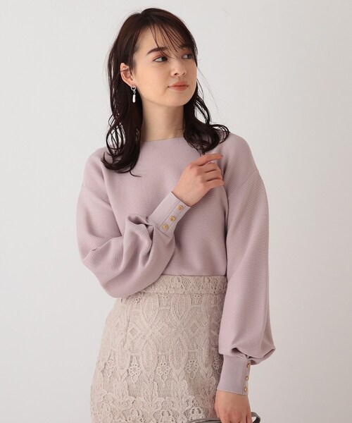 ニット 【エマール検証済 洗える】オーガニックコットンカフスボタンニット【WEB限定サイズ】3,289円 ニット 【エマール検証済 洗える】オーガニックコットンカフスボタンニット【WEB限定サイズ】3,289円