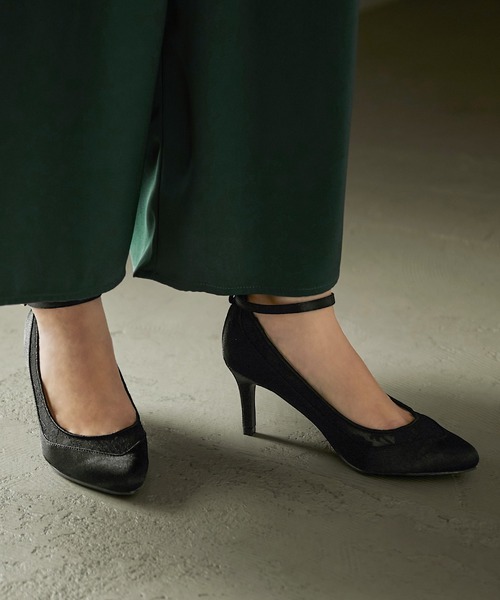 niana（ニアナ） パンプス レース切り替えパンプス : ZOZOTOWN Yahoo