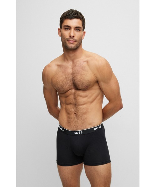 BOSS（HUGO BOSS） ボクサーパンツ 3パック BOSSロゴ ストレッチ