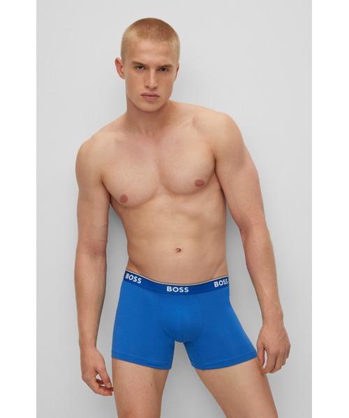 BOSS（HUGO BOSS） ボクサーパンツ 3パック BOSSロゴ ストレッチ