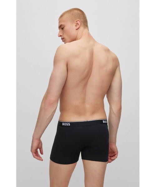 BOSS（HUGO BOSS） ボクサーパンツ 3パック BOSSロゴ ストレッチ