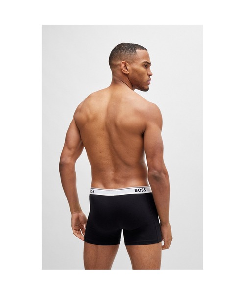 BOSS（HUGO BOSS） ボクサーパンツ 3パック BOSSロゴ ストレッチ