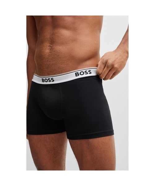 BOSS（HUGO BOSS） ボクサーパンツ 3パック BOSSロゴ ストレッチ