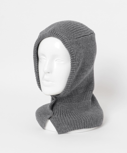 jichoi バラクラバ 24AW BALACLAVAグレー ニット帽 スリーブ Chiina ニット帽 ニットキャップ Chiina /ミックスカラー アクリル