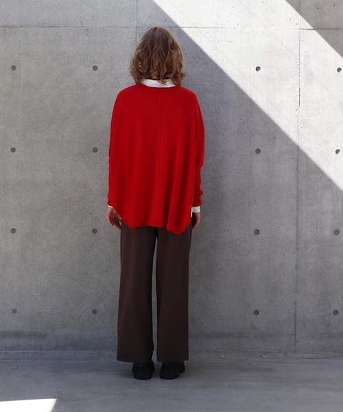 ニット Sugar Rose / vneck curve dolman pull(Vネックドルマンプル 
