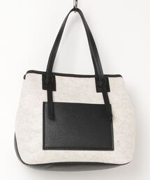 RIPANI（リパーニ） トートバッグ 再生フェルト×牛革 ポケットトート 