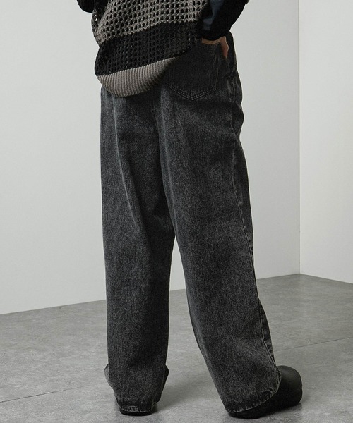 ワイドパンツ ジーンズ 「Alfred Alex」Vintage Wide Tapered Denim