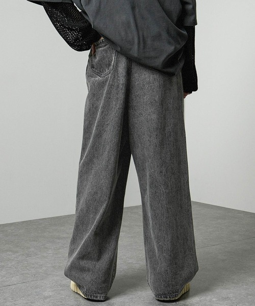 ワイドパンツ ジーンズ 「Alfred Alex」Vintage Wide Tapered Denim